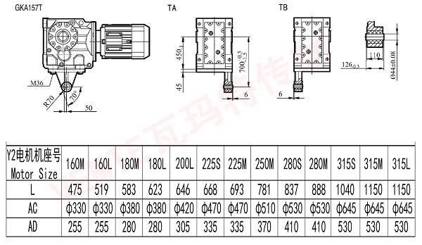 KA157 T減速機 KA157 T減速機