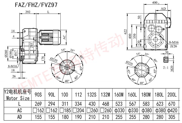 FAZ FHZ FVZ97減速機(jī)圖紙 FAZ FHZ FVZ97減速機(jī)圖紙